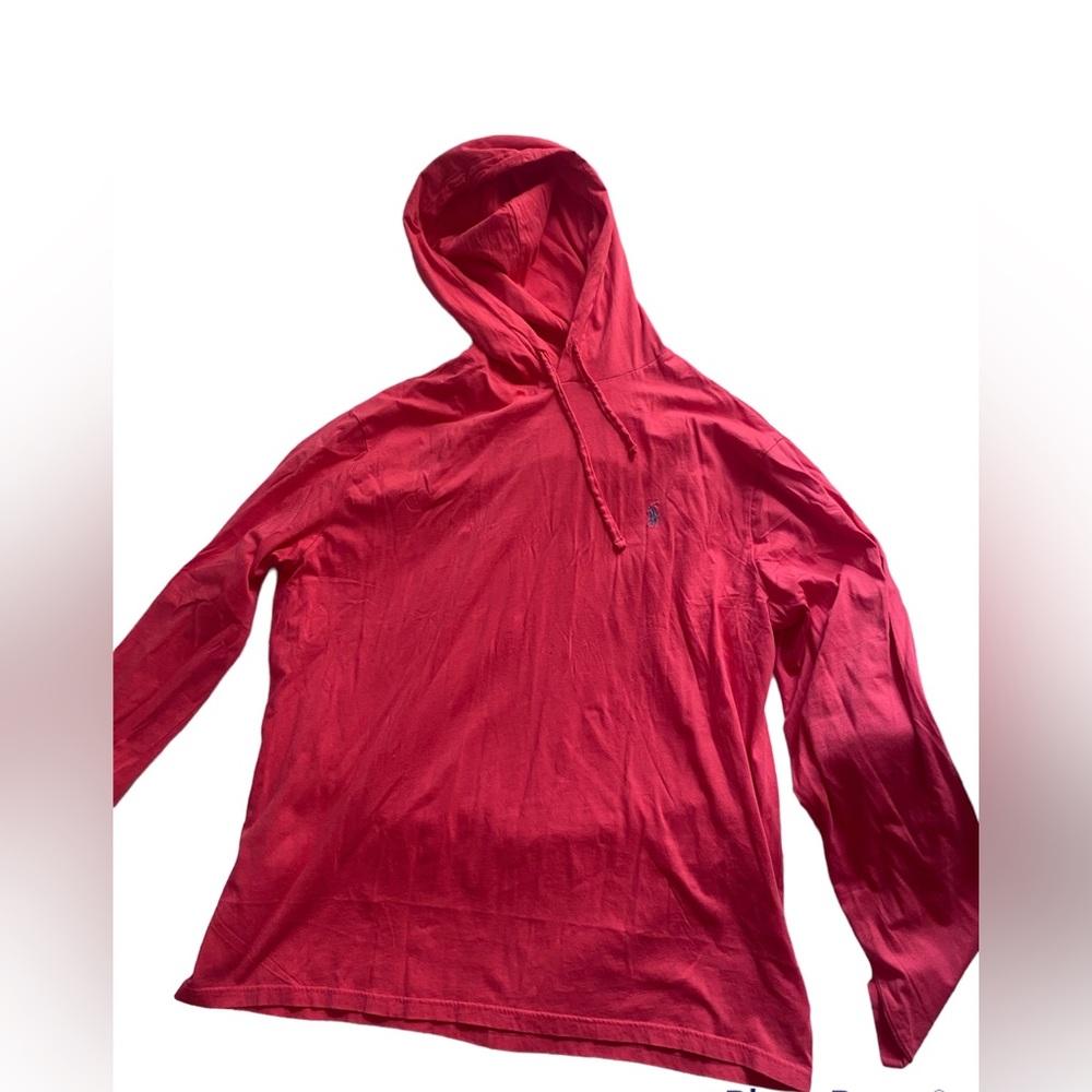 Ralph Lauren polo pullover hoodie. Salmon color